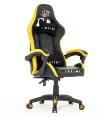 Ergonomiczny Fotel Gamingowy Infini Five Czarno-Żółty Rozkładany