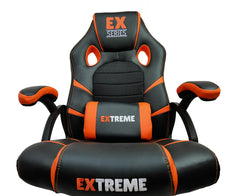 Fotel Gamingowy Extreme EX Orange - Ekoskóra, Tkanina