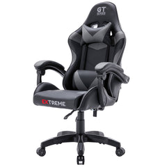 Fotel Gamingowy Extreme GT Szary – Ergonomiczny, W pełni Regulowany