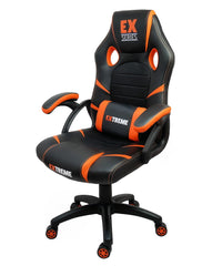 Fotel Gamingowy Extreme EX Orange - Ekoskóra, Tkanina