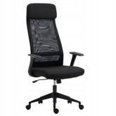 Ergonomiczne krzesło biurowe Furnitex czarne z mechanizmem Tilt
