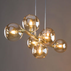 Lampa wisząca Estera Gold – złote wykończenie, luksusowy blask
