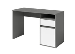 Biurko GENESIS 120 cm - Szary Grafit / Biały