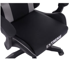 Fotel Gamingowy Extreme Enzo Gray Ergonomiczny z Płynną Regulacją