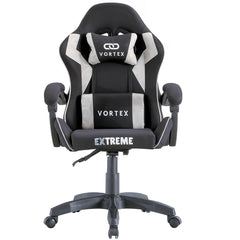 Fotel gamingowy EXTREME Vortex Light Gray – oddychająca tkanina, regulowany