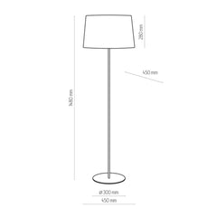 lampa podłogowa MAJA biała TK Lighting - nowoczesny minimalistyczny design