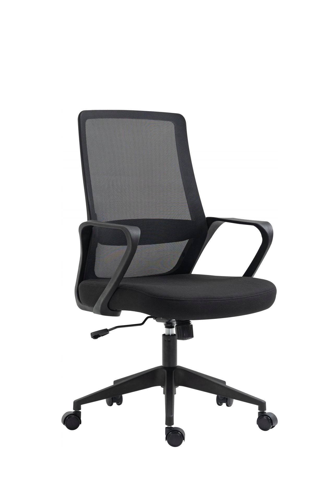 Fotel Obrotowy Czarny Biurowy Ergonomiczny Z Mikro Siatki Dla Dzieci Wzrostu 80 155 Cm Regulowana Wysokość 10 Cm