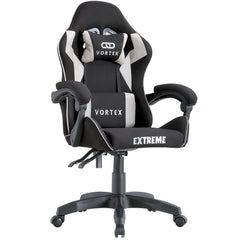 Fotel gamingowy EXTREME Vortex Light Gray – oddychająca tkanina, regulowany