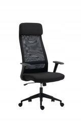 Ergonomiczne krzesło biurowe Furnitex czarne z mechanizmem Tilt