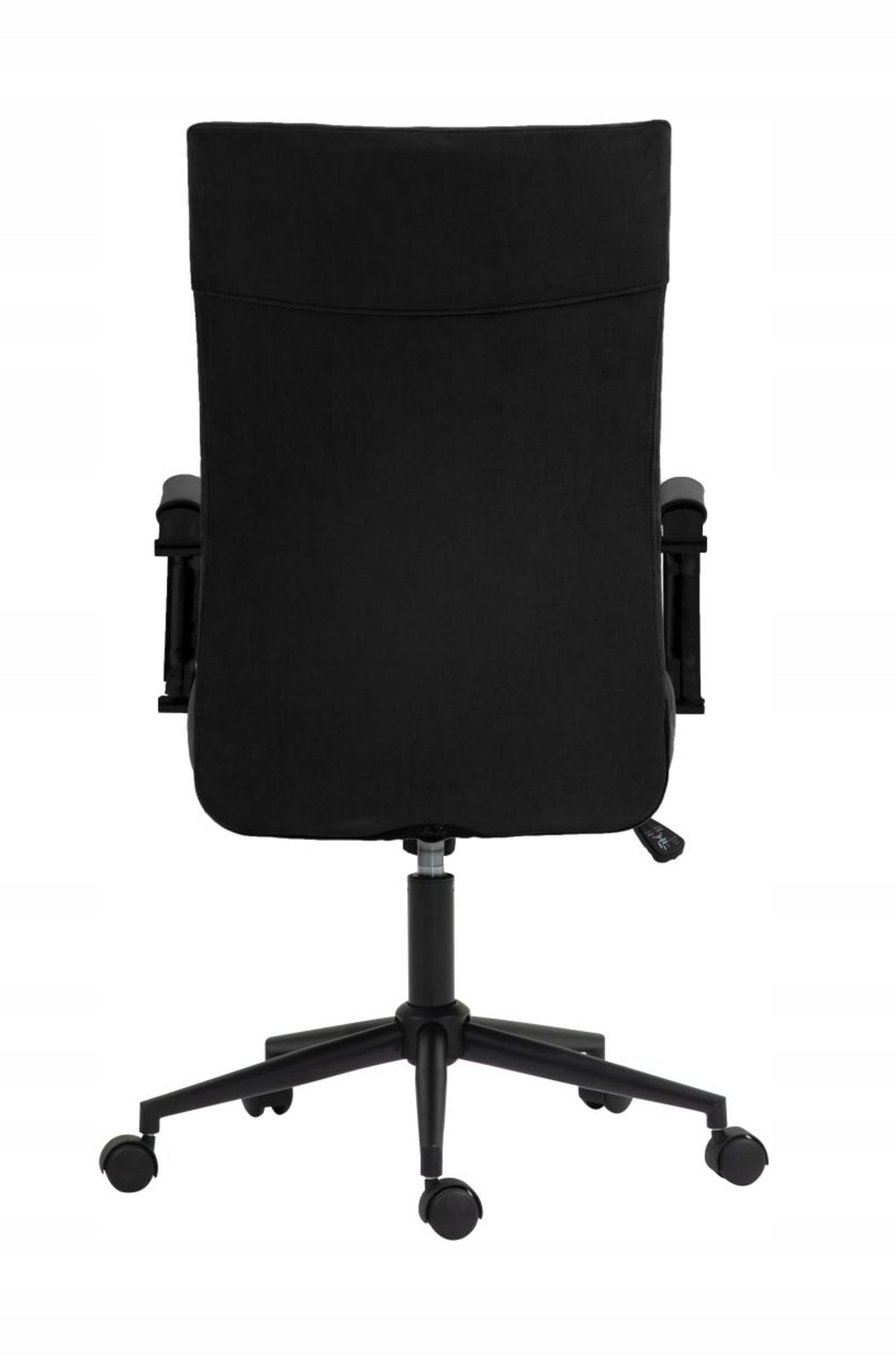 Fotel obrotowy czarny welur, ergonomiczny, z funkcją Tilt