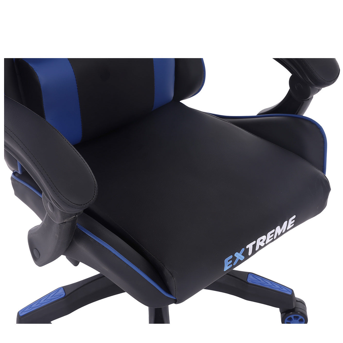 Fotel Gamingowy Extreme Enzo Blue – Ergonomiczny, regulowany z ekoskóry