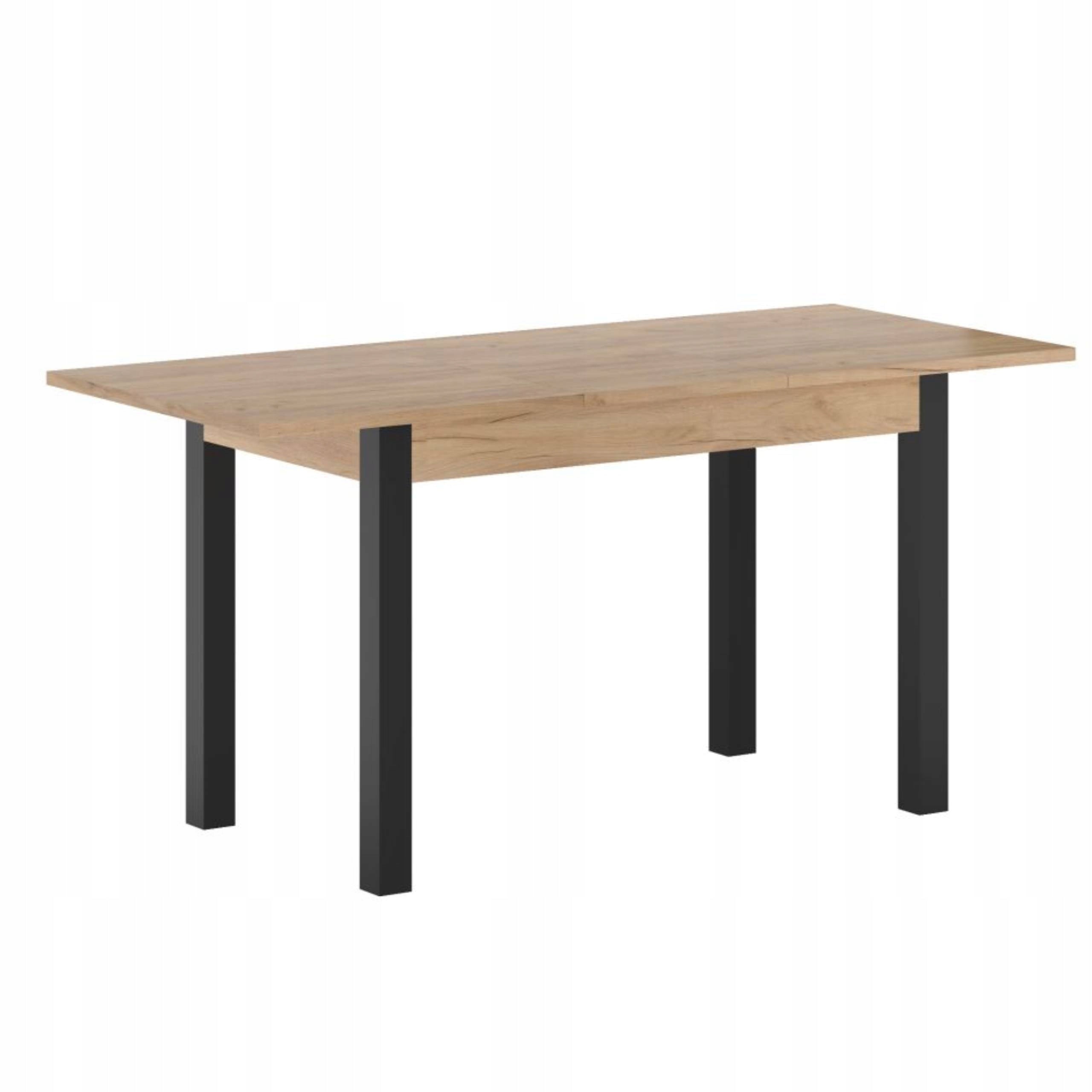 Minimalistyczny stół rozkładany Dąb Złoty Craft 120-160x67 cm