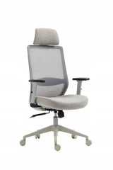 Fotel Obrotowy FB25-FX Szary Ergonomiczny Z Siatki