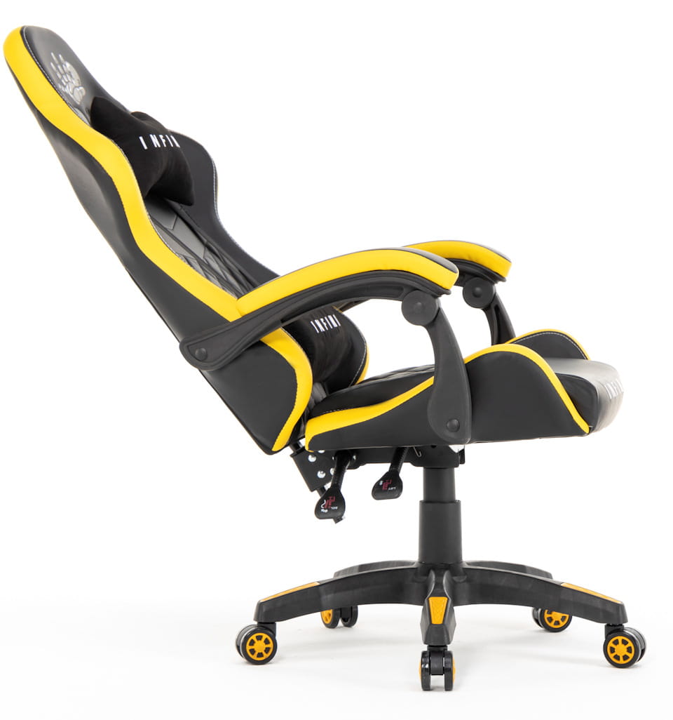 Ergonomiczny Fotel Gamingowy Infini Five Czarno-Żółty Rozkładany