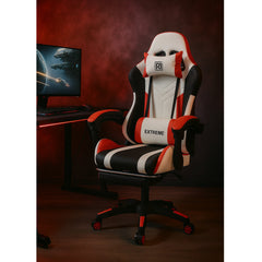 Ergonomiczny Fotel Gamingowy EXTREME R1 Red z podnóżkiem