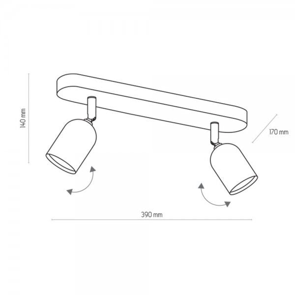Lampa punktowa TK Lighting TOP WHITE biała, minimalistyczny design