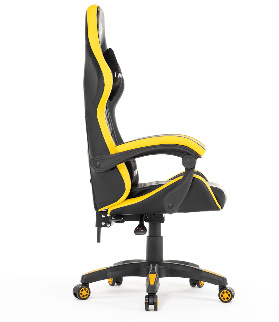 Ergonomiczny Fotel Gamingowy Infini Five Czarno-Żółty Rozkładany