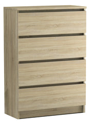Komoda RICO z 4 szufladami Sonoma 60 cm bezuchwytowa
