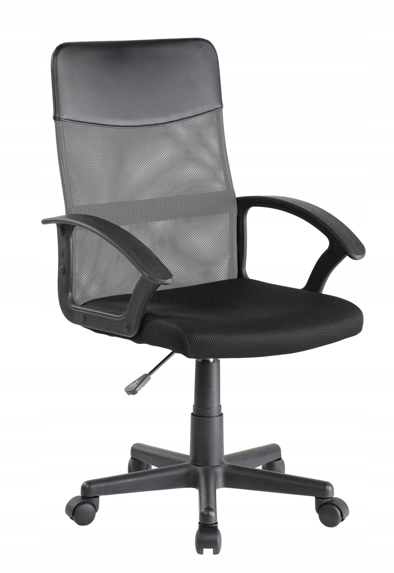 Fotel Obrotowy QZY 68 Ergonomiczny Membranowy Szaro-Czarny