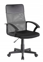 Fotel Obrotowy QZY 68 Ergonomiczny Membranowy Szaro-Czarny