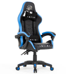 Ergonomiczny Fotel Gamingowy Infini Five Czarno-Niebieski, Ciche Kółka