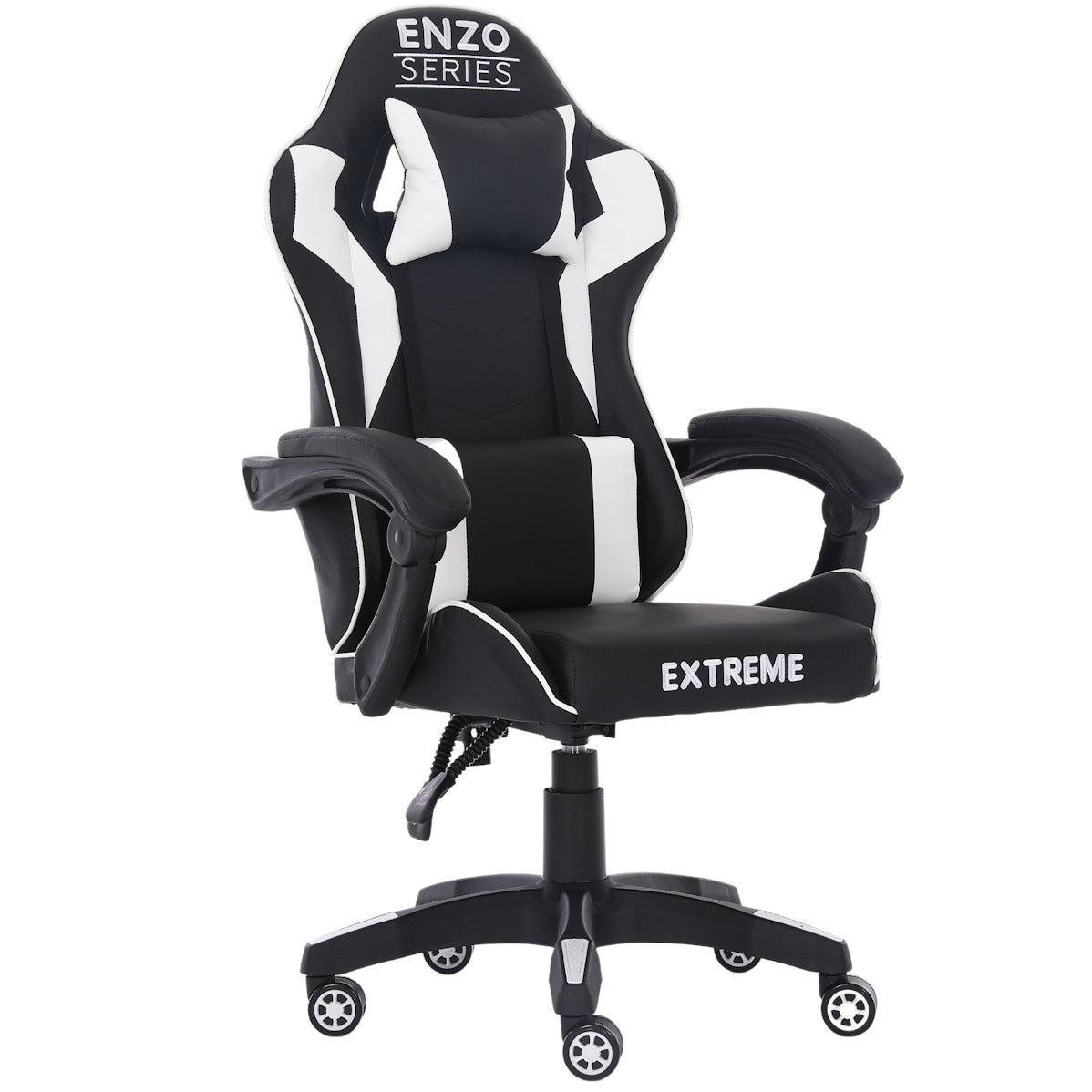 Fotel Gamingowy Extreme Enzo White - Ergonomia i Pełna Regulacja