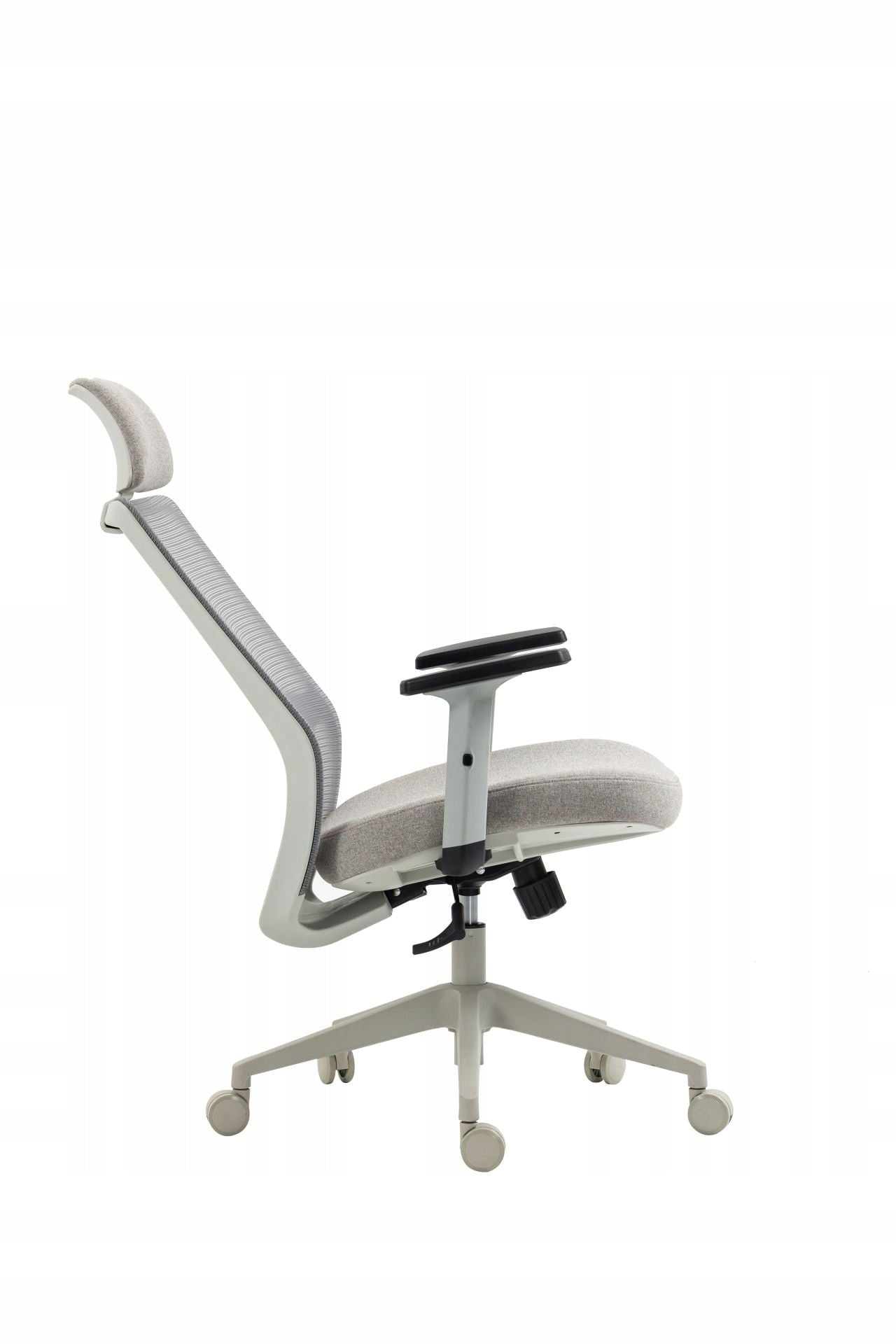 Fotel Obrotowy FB25-FX Szary Ergonomiczny Z Siatki
