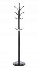 Elegancki Wieszak Stalowy Czarny 12 Haczyków 180 cm