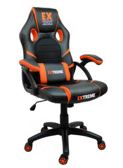 Fotel Gamingowy Extreme EX Orange - Ekoskóra, Tkanina