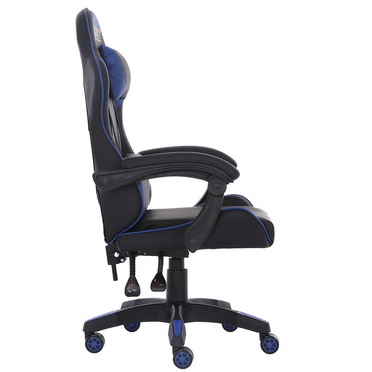 Fotel Gamingowy Extreme Enzo Blue – Ergonomiczny, regulowany z ekoskóry