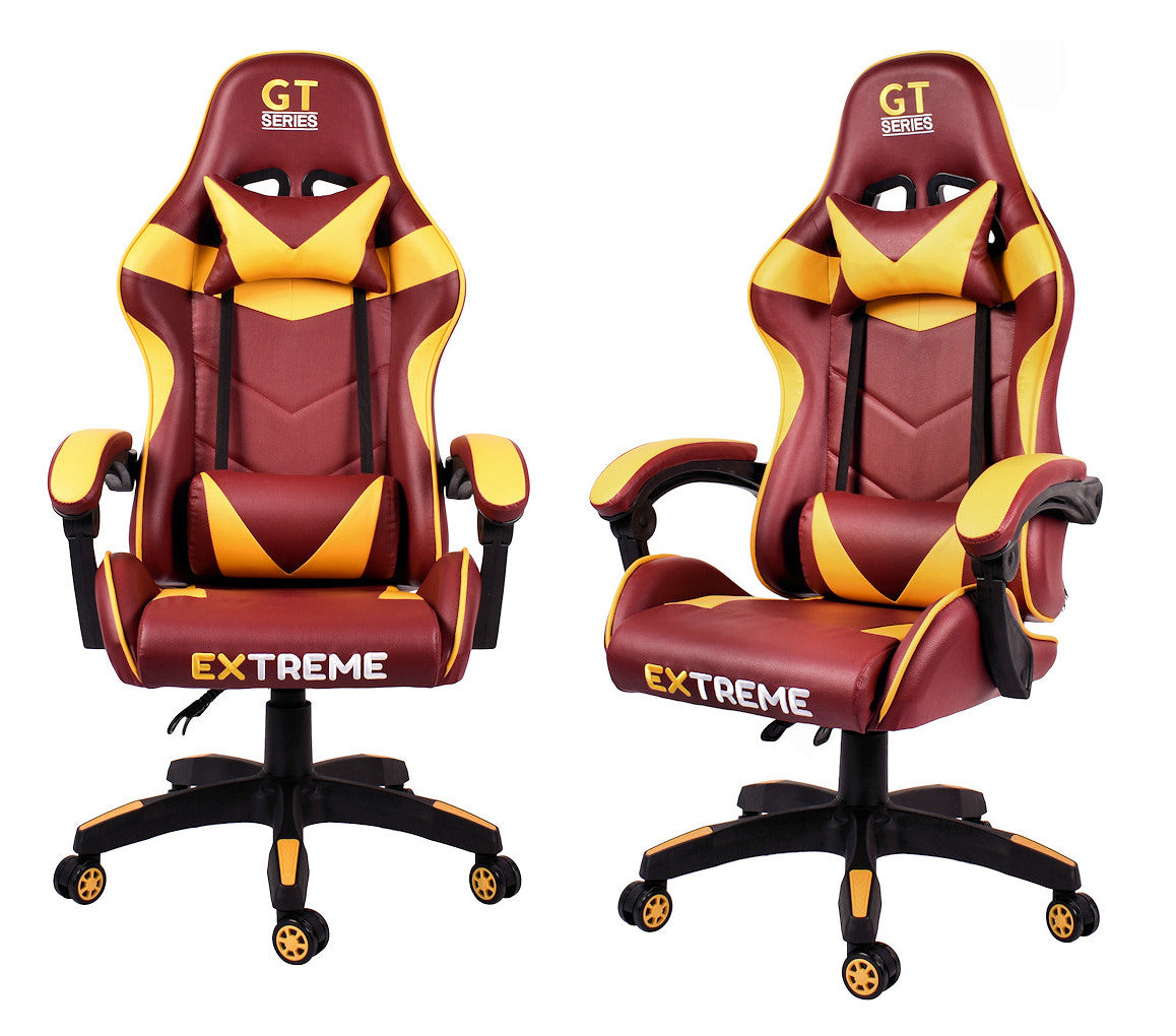 Fotel Gamingowy EXTREME GT Burgund Ekoskóra
