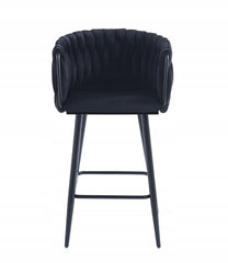 Hoker H7 FX Velvet Czarny Welur Glamour Metalowy Stelaż