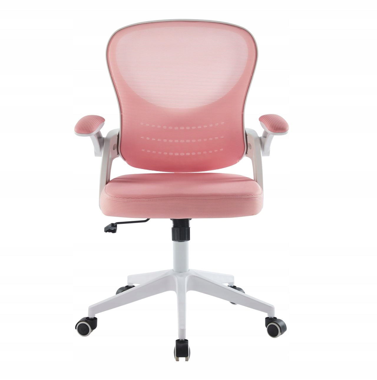 Fotel obrotowy dziecięcy Furnitex różowy ergonomiczny regulowany