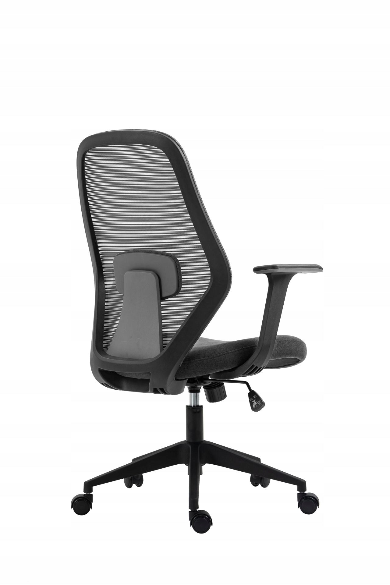 Fotel biurowy ergonomiczny obrotowy regulowany czarno-szary