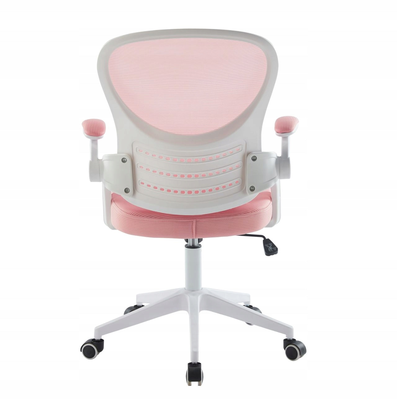 Fotel obrotowy dziecięcy Furnitex różowy ergonomiczny regulowany