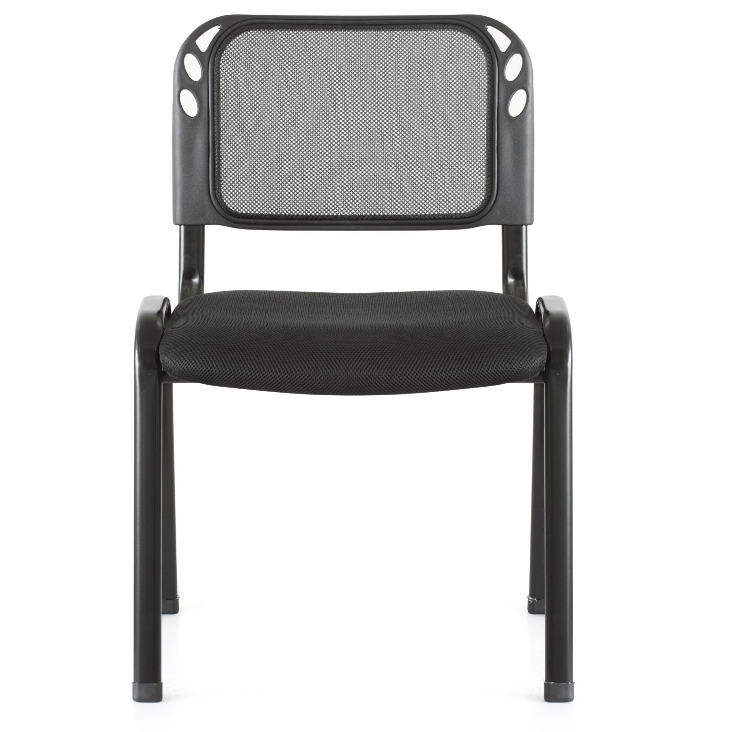 Ergonomiczne Krzesło Konferencyjne Furnitex ISO Czarne Sztaplowane