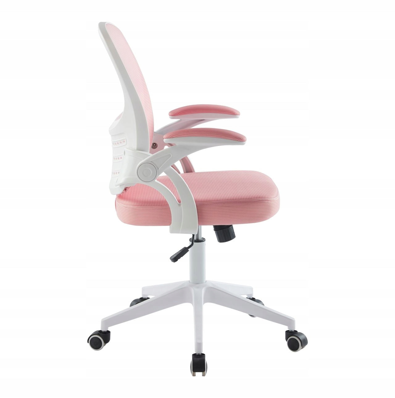 Fotel obrotowy dziecięcy Furnitex różowy ergonomiczny regulowany