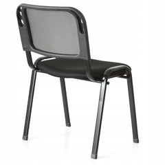 Ergonomiczne Krzesło Konferencyjne Furnitex ISO Czarne Sztaplowane
