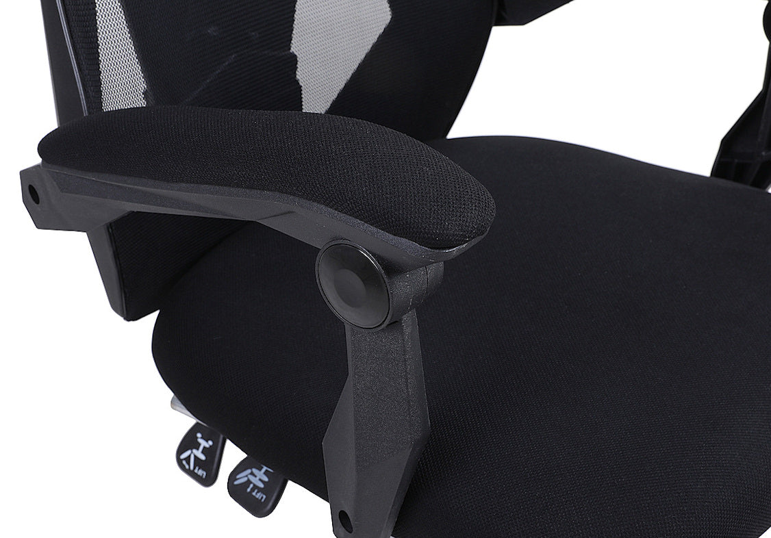 Fotel gamingowy INFINI YODA BLACK – ergonomiczny, z siatką