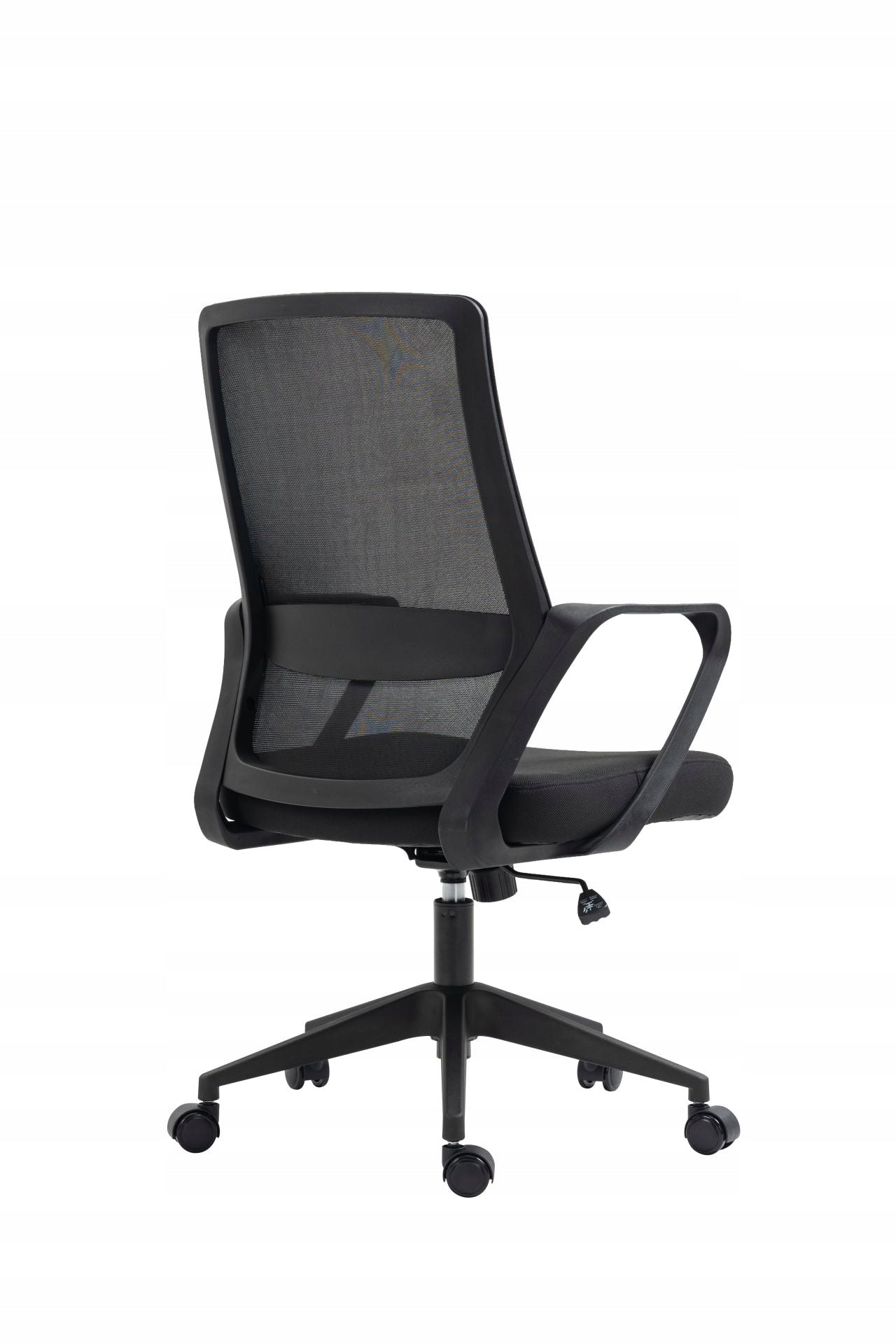 Fotel Obrotowy Czarny Biurowy Ergonomiczny Z Mikro Siatki Dla Dzieci Wzrostu 80 155 Cm Regulowana Wysokość 10 Cm