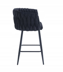 Hoker H7 FX Velvet Czarny Welur Glamour Metalowy Stelaż