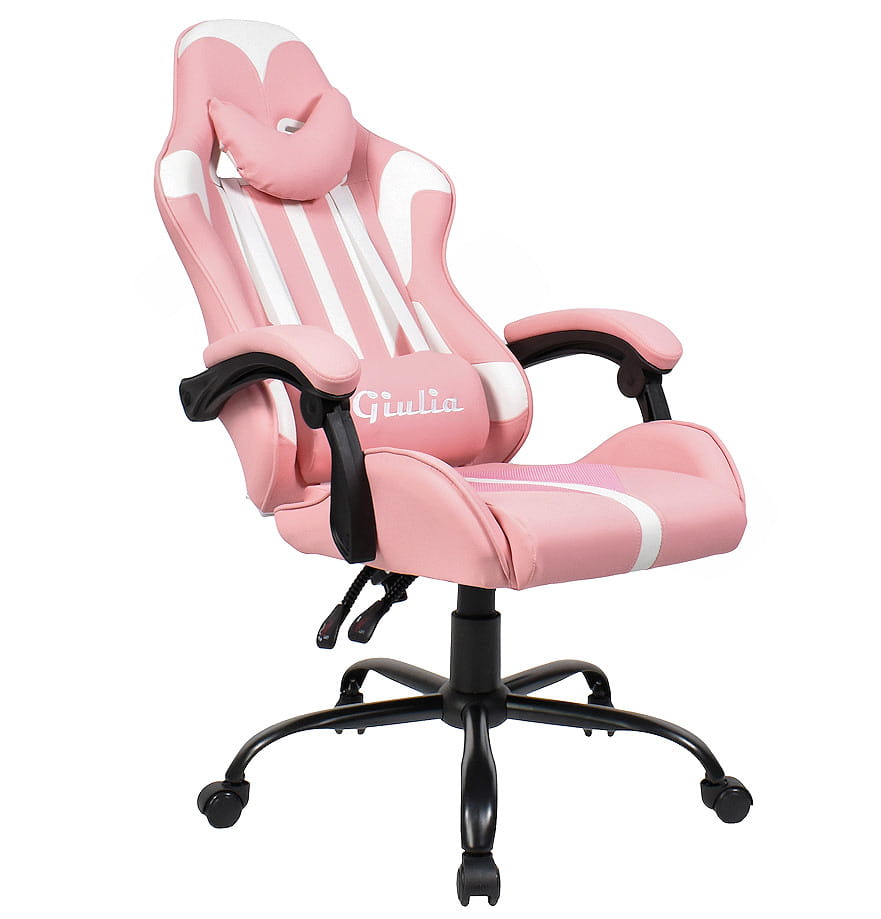 Fotel gamingowy Giulia Extreme Pink – ergonomiczny, dla graczy