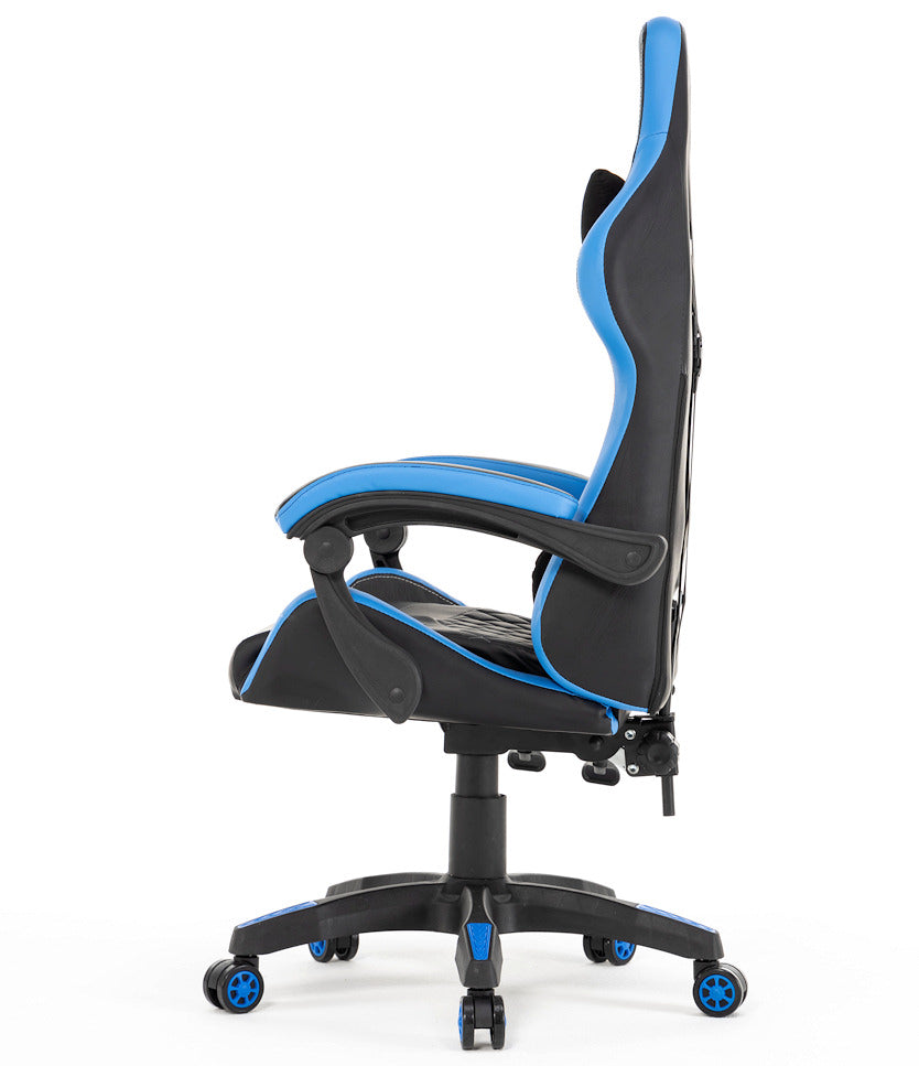 Ergonomiczny Fotel Gamingowy Infini Five Czarno-Niebieski, Ciche Kółka
