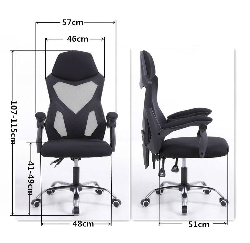Fotel gamingowy INFINI YODA BLACK – ergonomiczny, z siatką