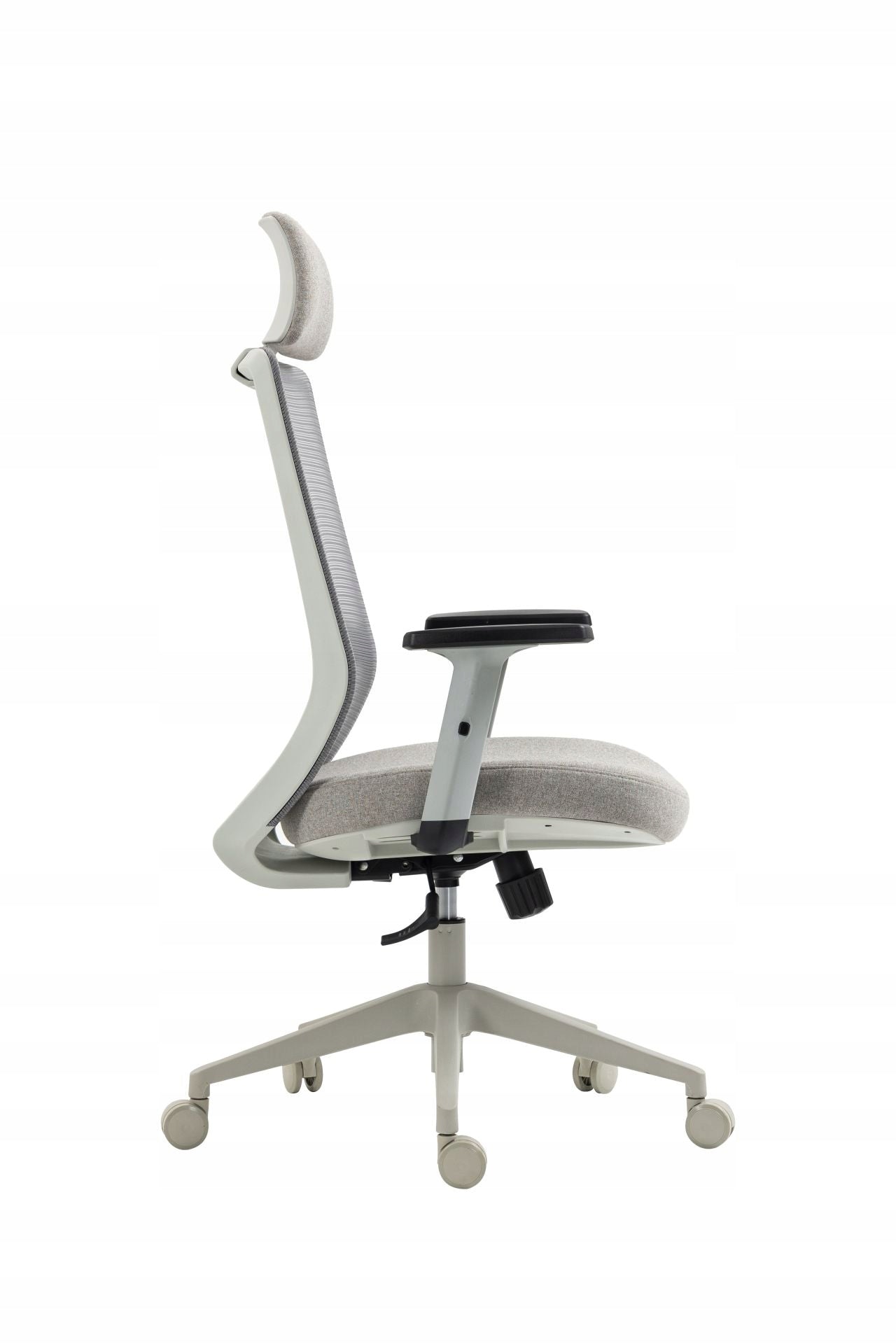 Fotel Obrotowy FB25-FX Szary Ergonomiczny Z Siatki