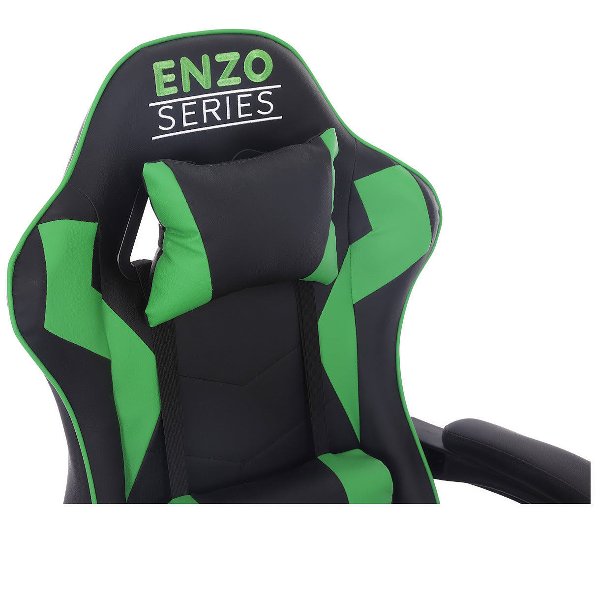 Fotel Gamingowy Extreme Enzo Green z Regulacją Oparcia i Kółkami