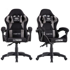 Fotel Gamingowy EXTREME Vortex Gray - Tkanina, Komfort i Ergonomia