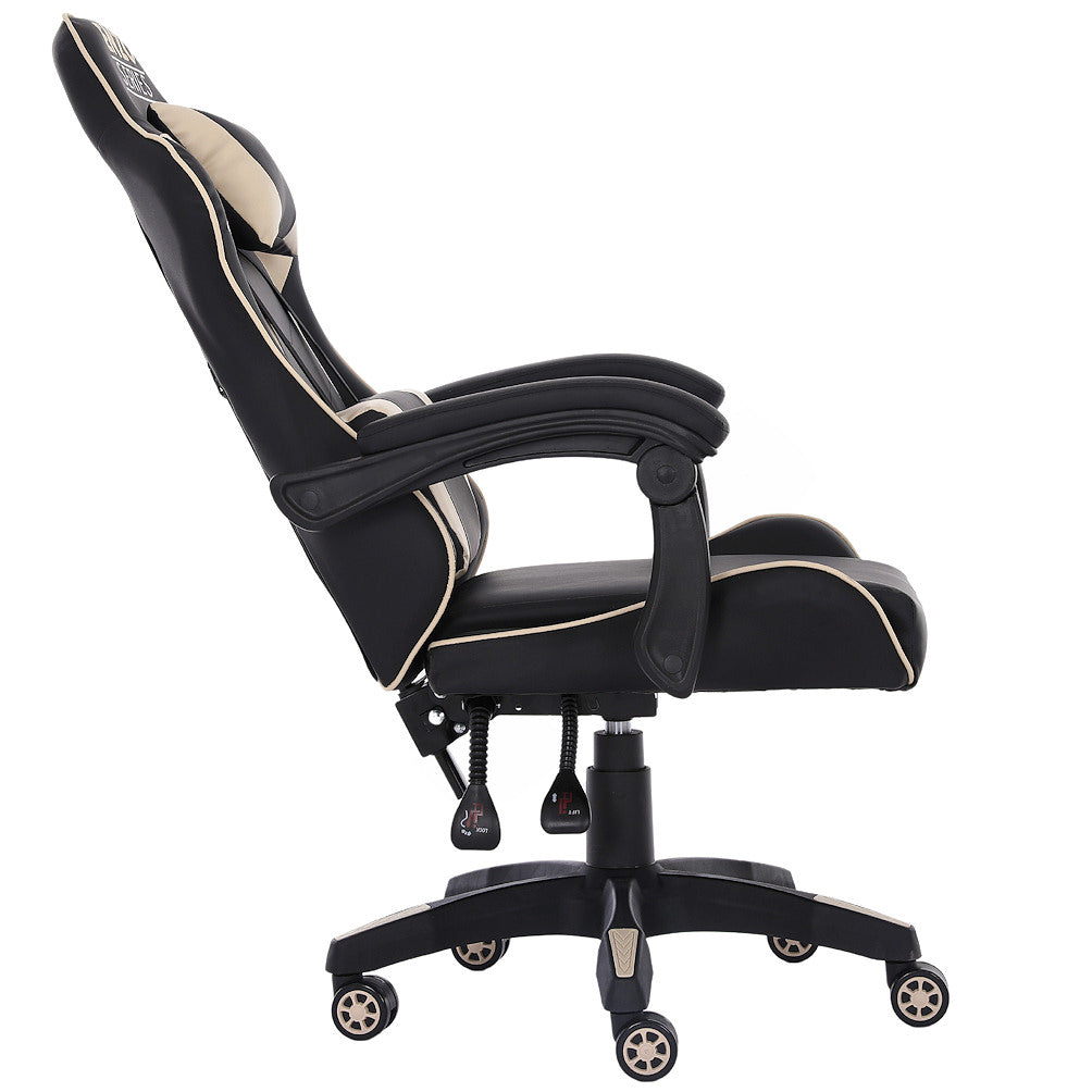 Fotel Gamingowy Extreme Enzo Beige Ergonomiczny, Regulacja Oparcia
