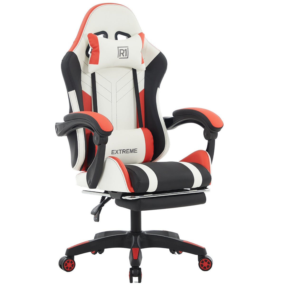 Ergonomiczny Fotel Gamingowy EXTREME R1 Red z podnóżkiem