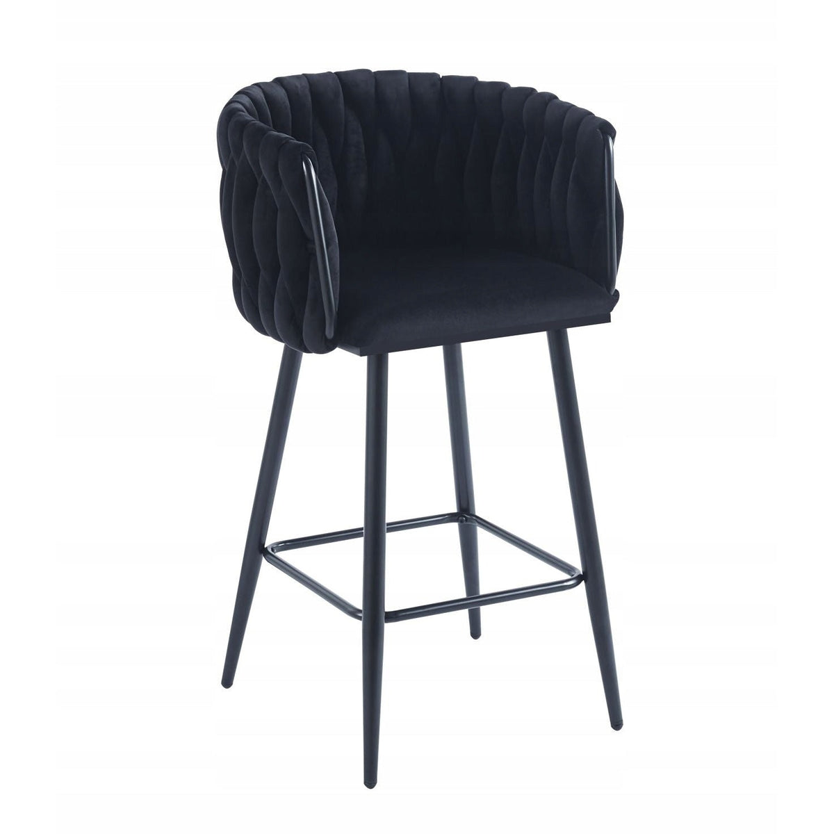 Hoker H7 FX Velvet Czarny Welur Glamour Metalowy Stelaż